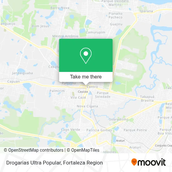 Drogarias Ultra Popular map