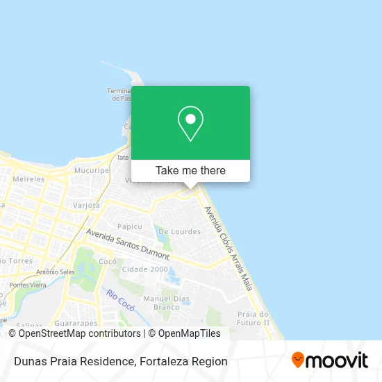 Dunas Praia Residence map
