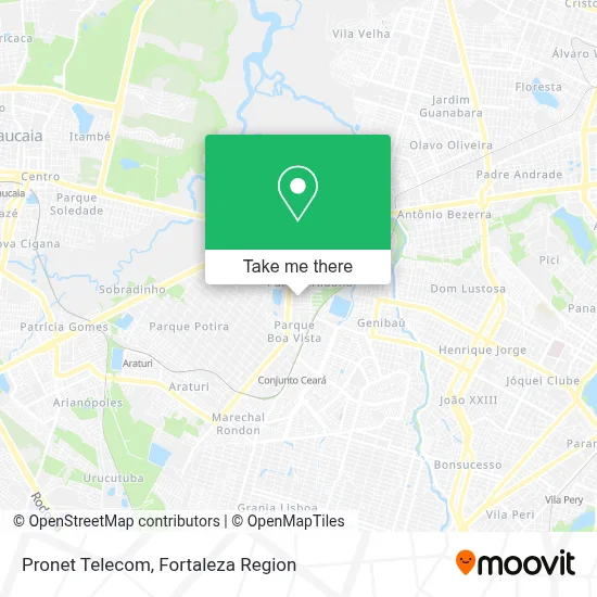 Pronet Telecom map