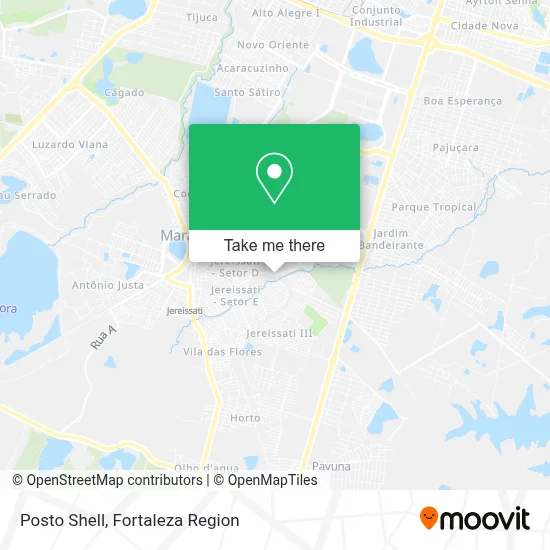 Posto Shell map