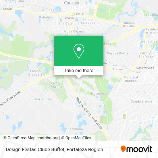 Design Festas Clube Buffet map