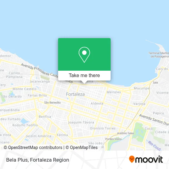 Bela Plus map