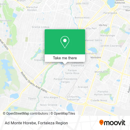 Ad Monte Horebe map