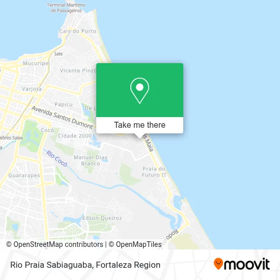 Rio Praia Sabiaguaba map