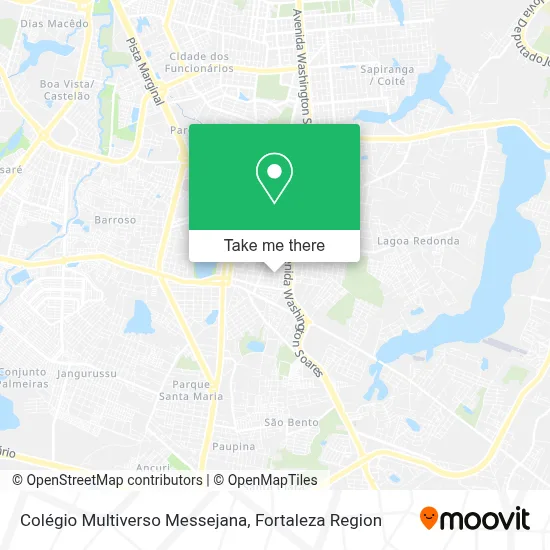 Colégio Multiverso Messejana map