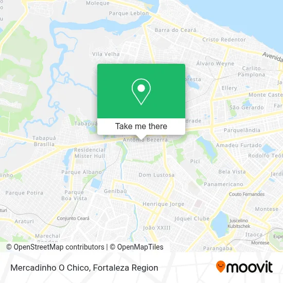 Mercadinho O Chico map