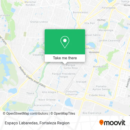 Espaço Labaredas map