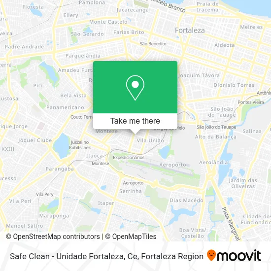 Safe Clean - Unidade Fortaleza, Ce map