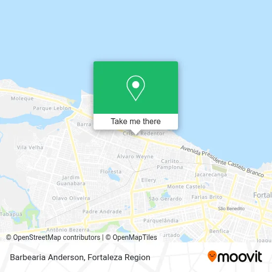 Barbearia Anderson map