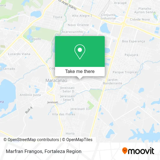 Marfran Frangos map