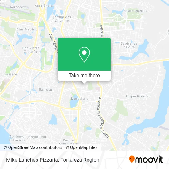 Mike Lanches Pizzaria map