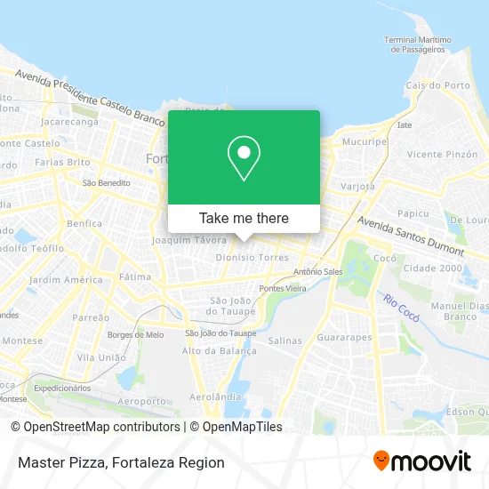 Master Pizza map