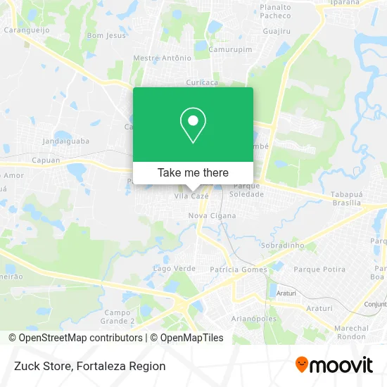 Zuck Store map