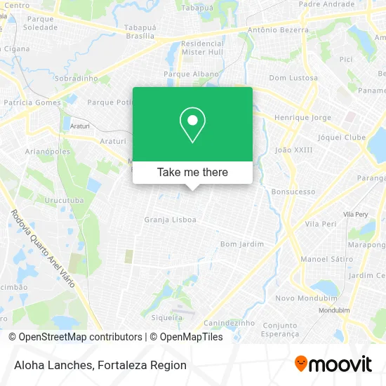 Aloha Lanches map