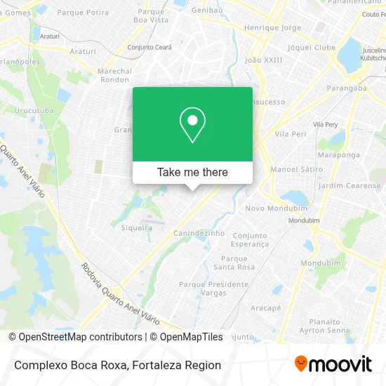 Complexo Boca Roxa map