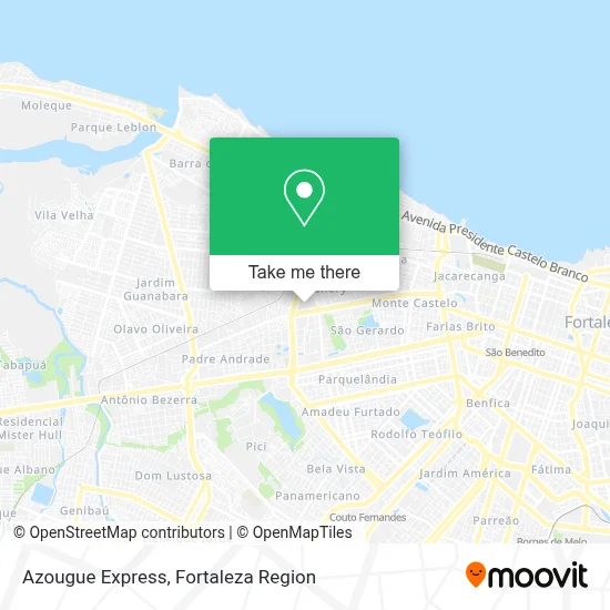 Azougue Express map