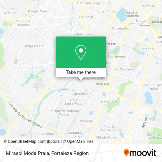 Mirasol Moda Praia map