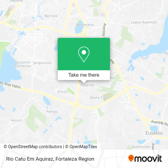 Rio Catu Em Aquiraz map