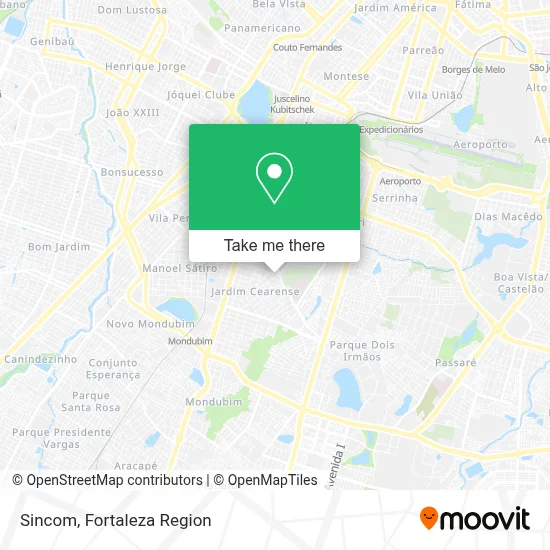 Sincom map