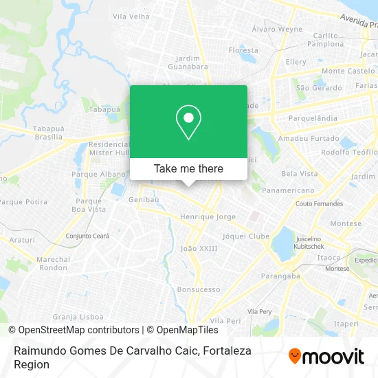 Raimundo Gomes De Carvalho Caic map