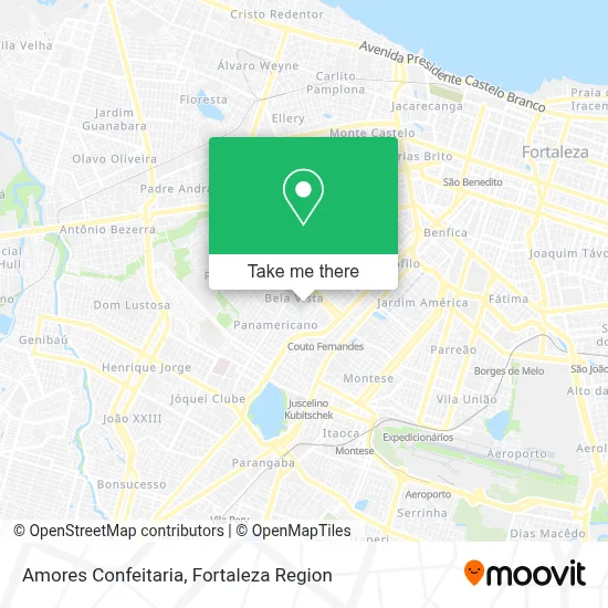 Amores Confeitaria map