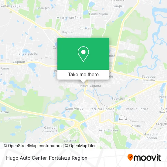 Hugo Auto Center map
