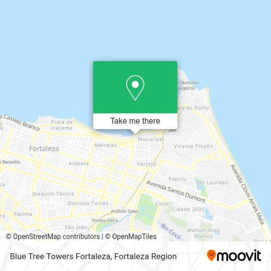 Blue Tree Towers Fortaleza map
