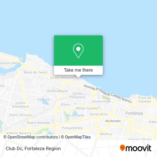 Club Dc map