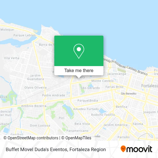 Buffet Movel Duda's Eventos map