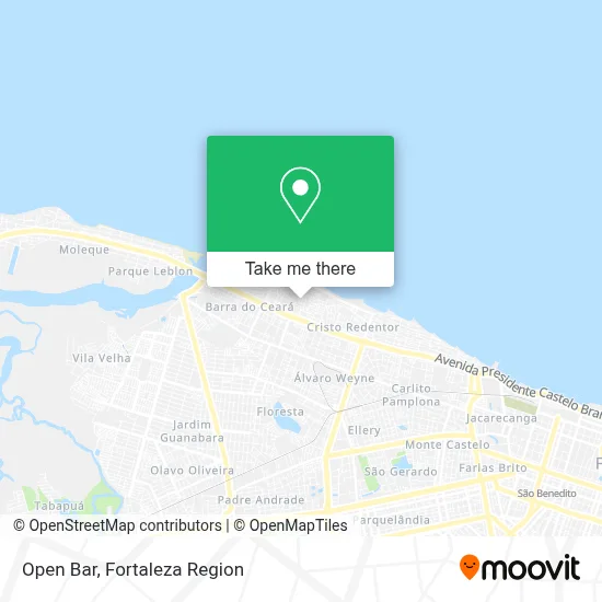 Open Bar map