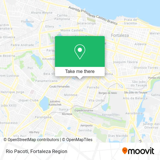 Rio Pacoti map