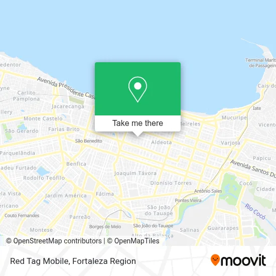 Red Tag Mobile map