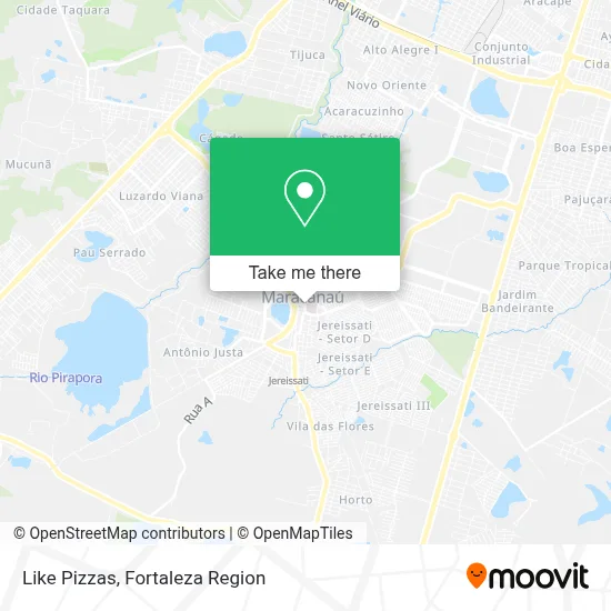 Like Pizzas map