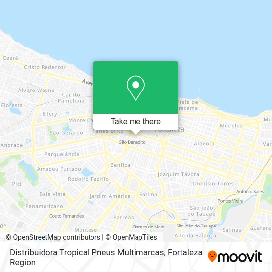 Distribuidora Tropical Pneus Multimarcas map