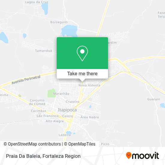 Praia Da Baleia map
