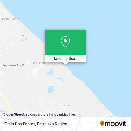 Praia Das Fontes map