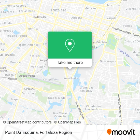Point Da Esquina map