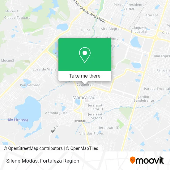 Silene Modas map