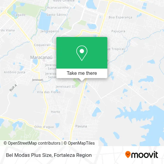 Bel Modas Plus Size map