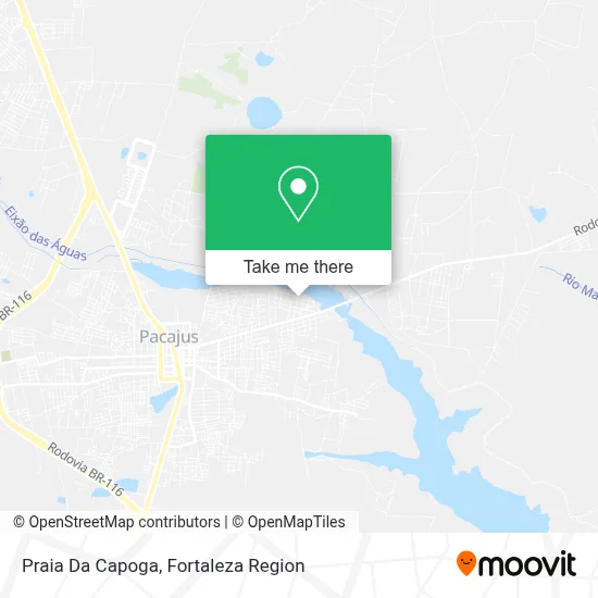 Praia Da Capoga map