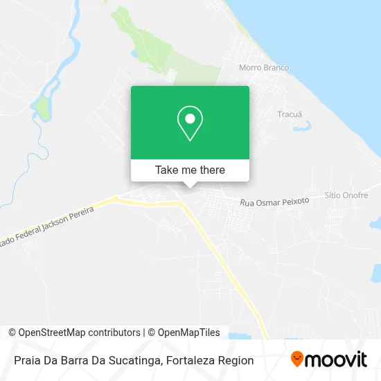 Praia Da Barra Da Sucatinga map