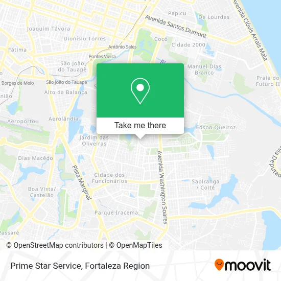 Prime Star Service map