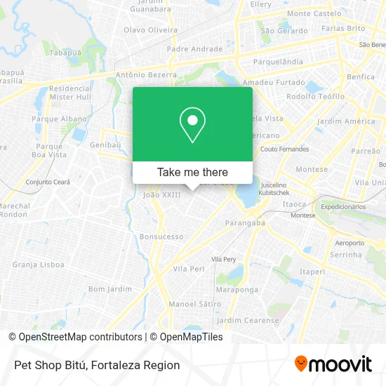Pet Shop Bitú map