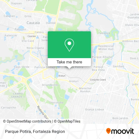 Parque Potira map
