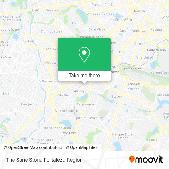 The Sane Store map
