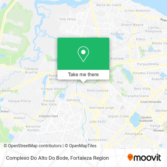 Complexo Do Alto Do Bode map