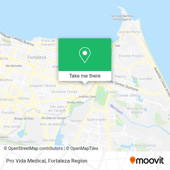 Pro Vida Medical map