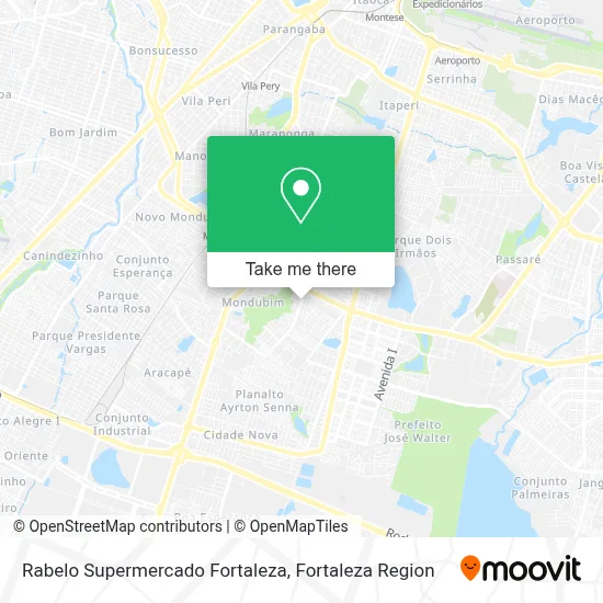Rabelo Supermercado Fortaleza map