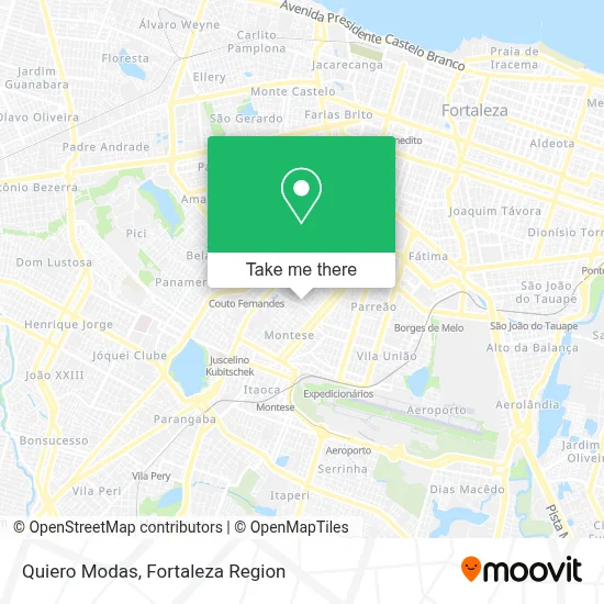 Quiero Modas map