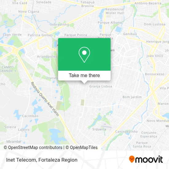 Inet Telecom map